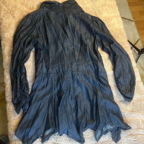 NWT 100% Tencel denim style long shirt - Picture 8 of 11